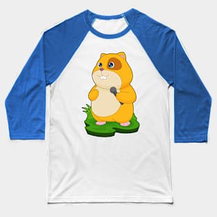 Hamster Singer Microphone Music Baseball T-Shirt